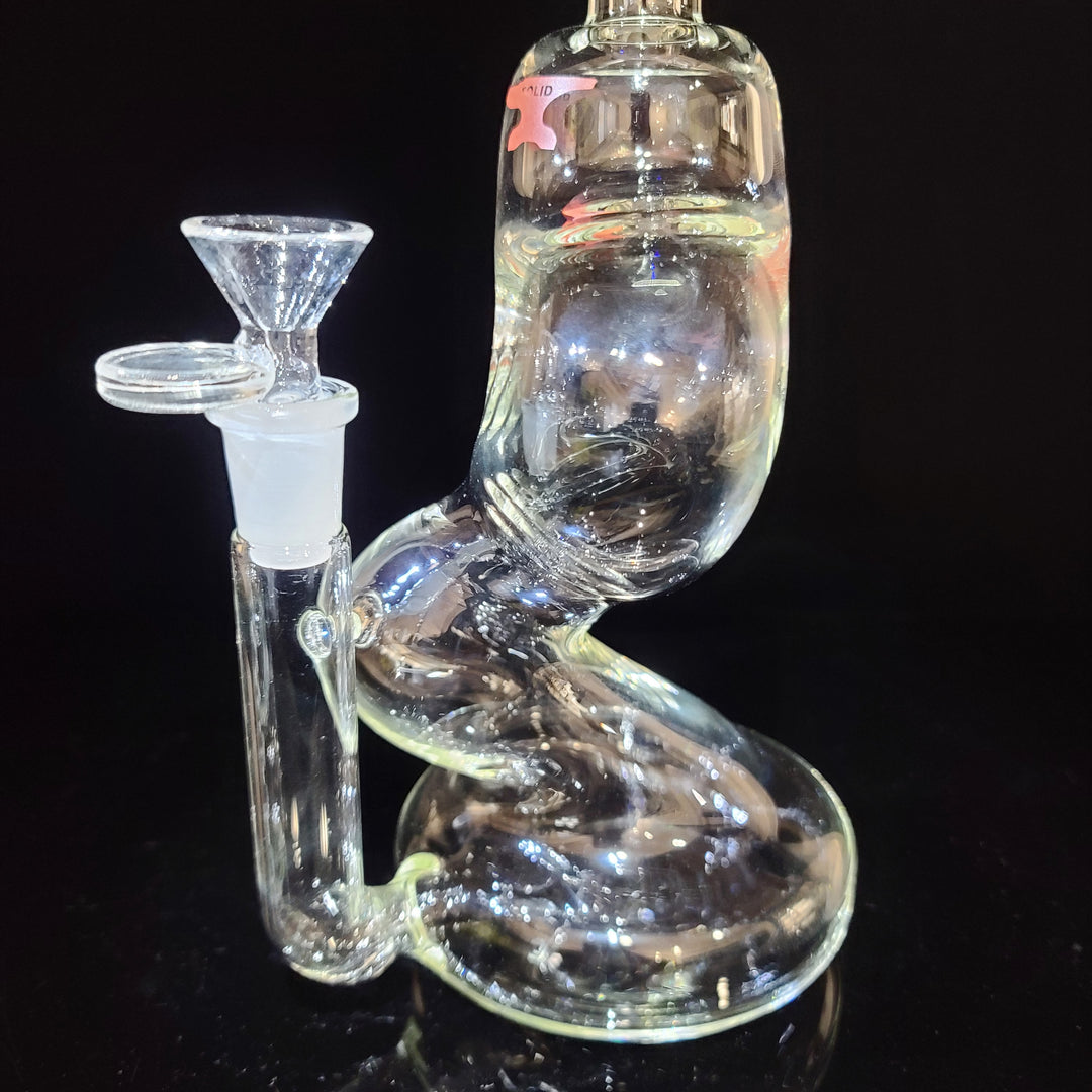 Solid Glass 11" Zong Bubbler Glass Pipe Solid Glass   