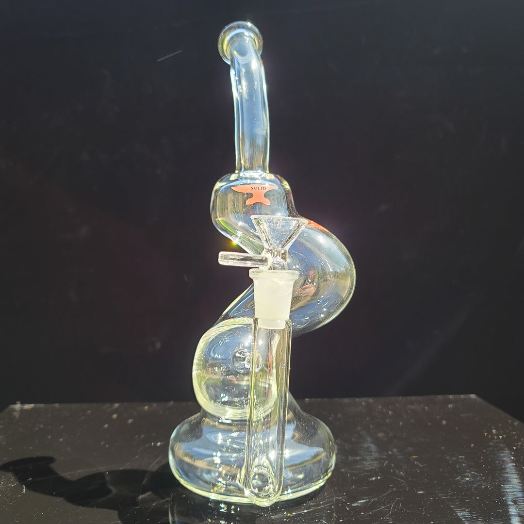 Solid Glass 11" Zong Bubbler Glass Pipe Solid Glass   
