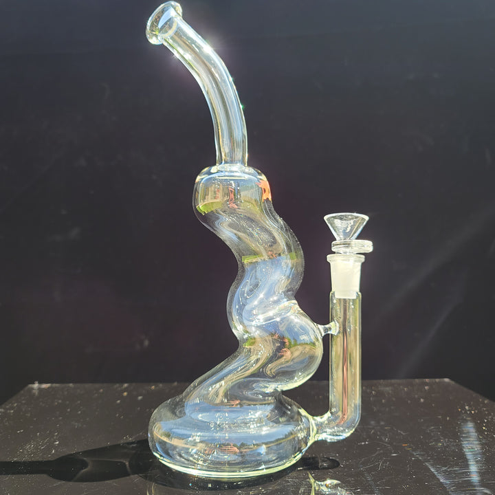 Solid Glass 11" Zong Bubbler Glass Pipe Solid Glass   