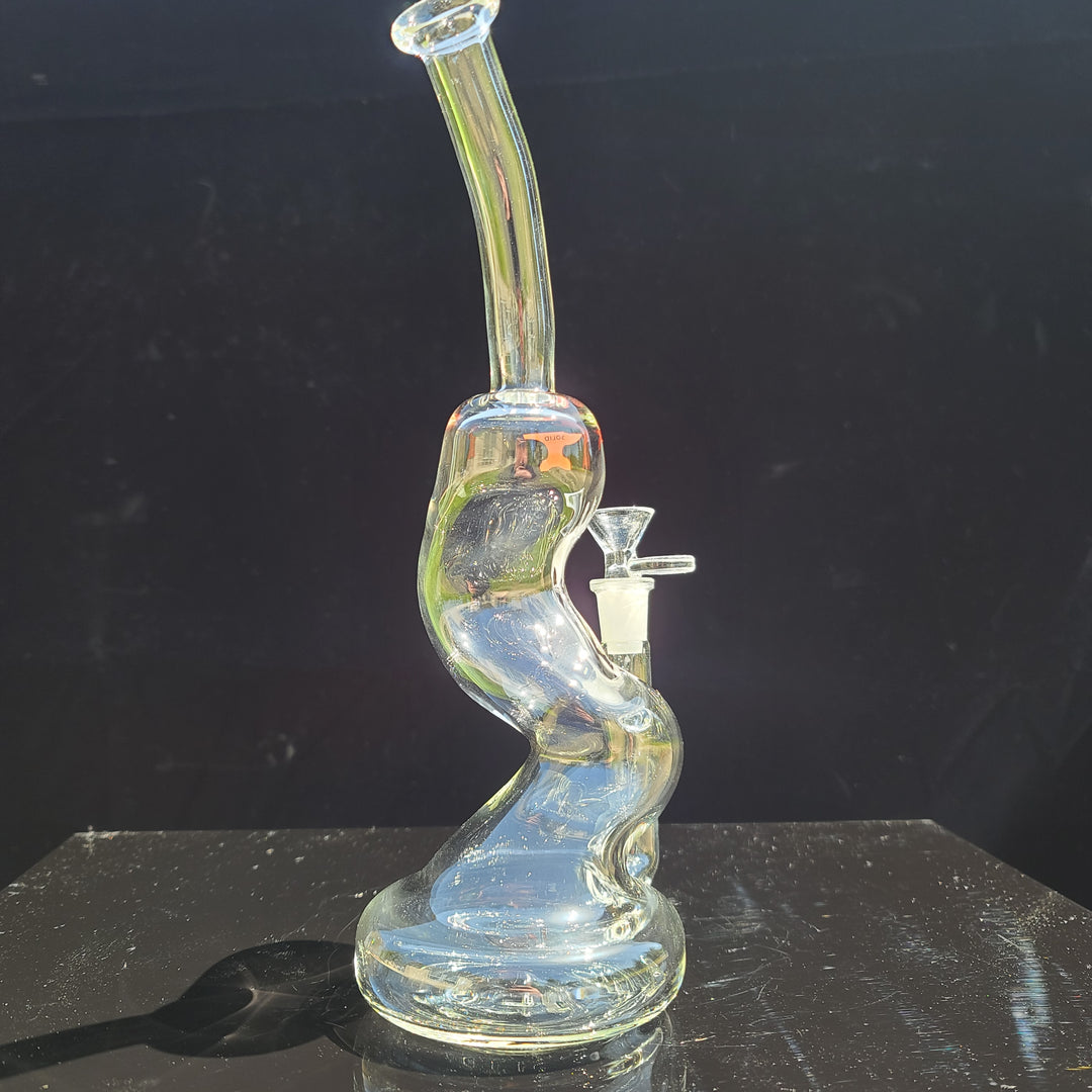 Solid Glass 11" Zong Bubbler Glass Pipe Solid Glass   