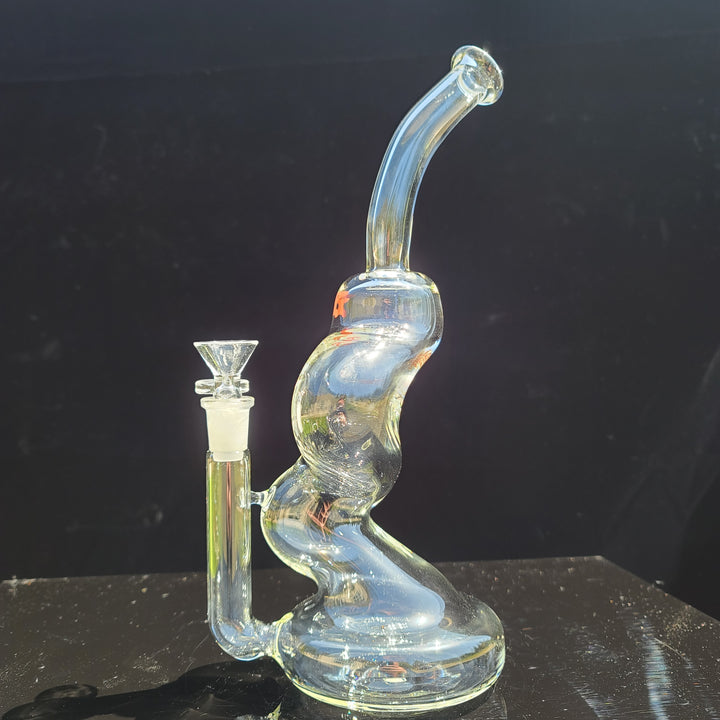 Solid Glass 11" Zong Bubbler Glass Pipe Solid Glass   