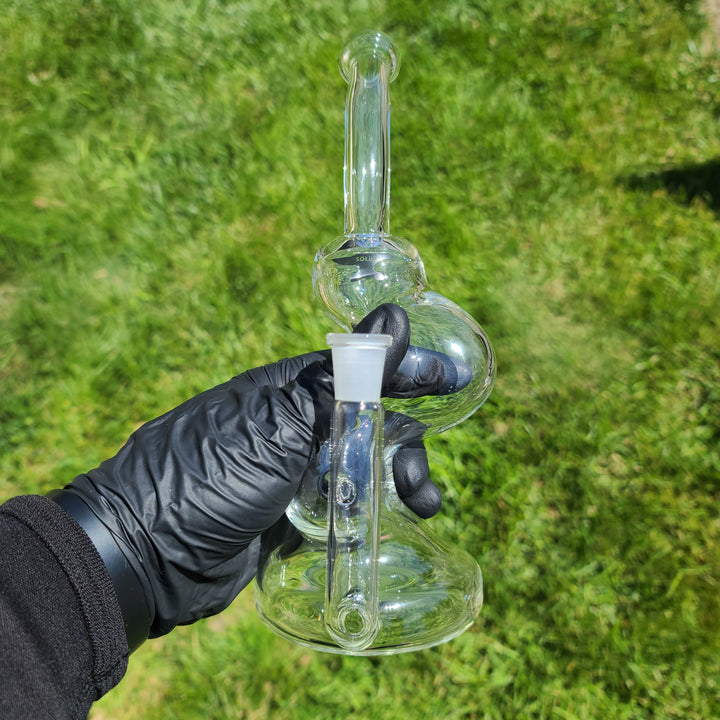 Solid Glass 11" Zong Bubbler Glass Pipe Solid Glass   