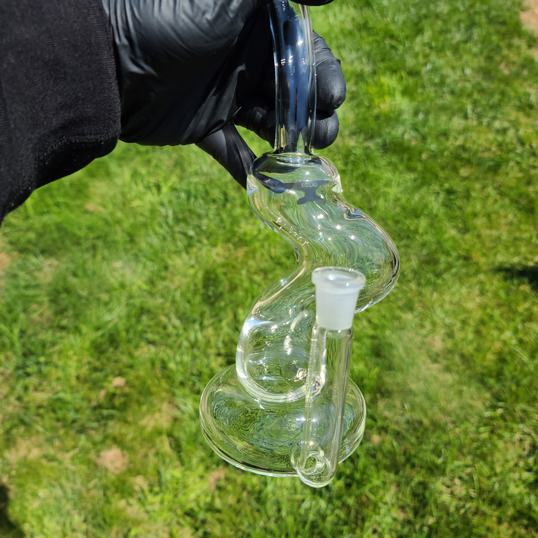 Solid Glass 11" Zong Bubbler Glass Pipe Solid Glass   