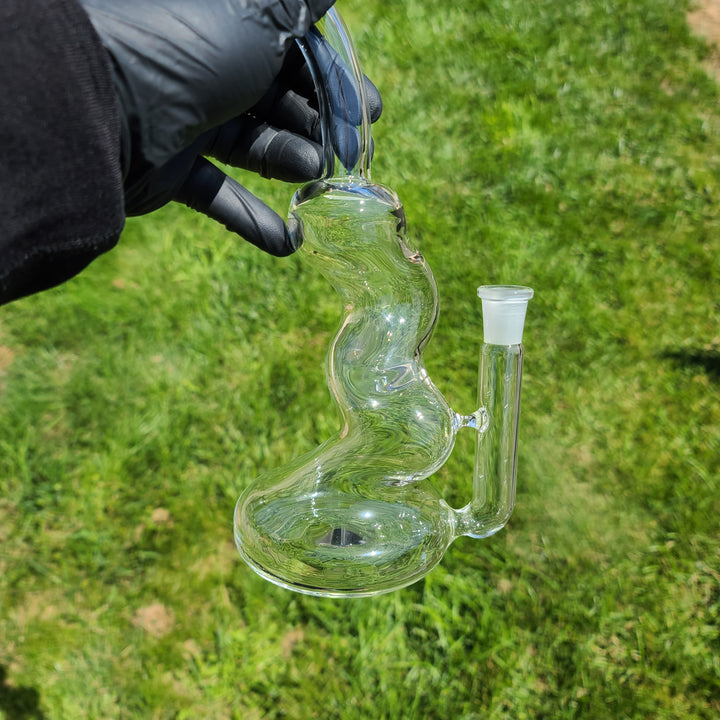 Solid Glass 11" Zong Bubbler Glass Pipe Solid Glass   