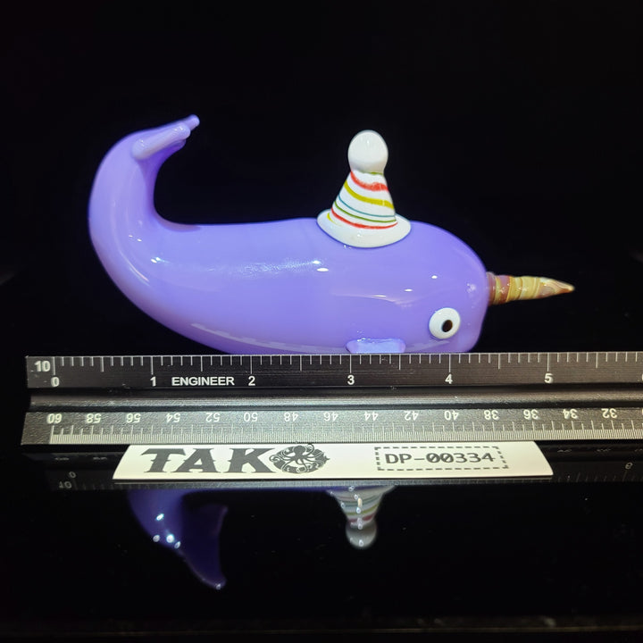 Narwhal Glass PIpe Glass Pipe Dellene Peralta Glass   