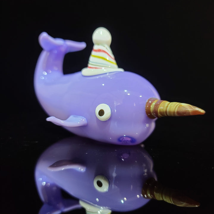 Narwhal Glass PIpe Glass Pipe Dellene Peralta Glass   