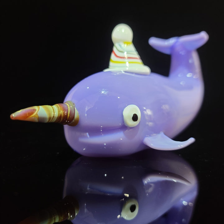 Narwhal Glass PIpe Glass Pipe Dellene Peralta Glass   