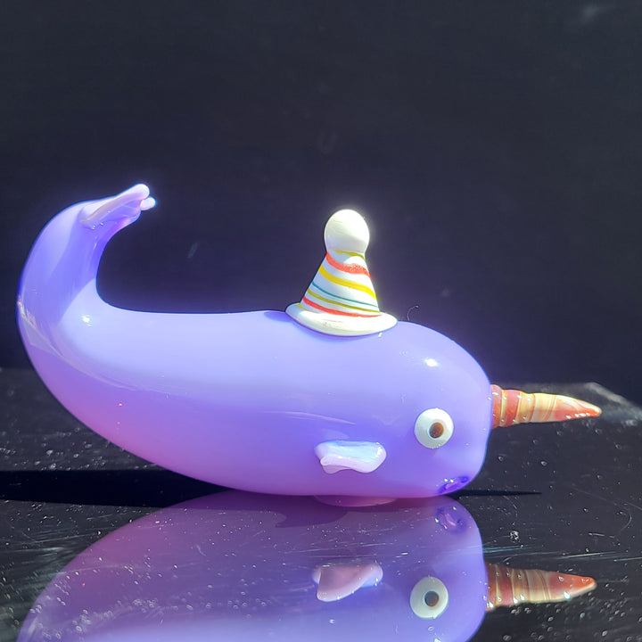 Narwhal Glass PIpe Glass Pipe Dellene Peralta Glass   