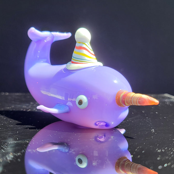 Narwhal Glass PIpe Glass Pipe Dellene Peralta Glass   