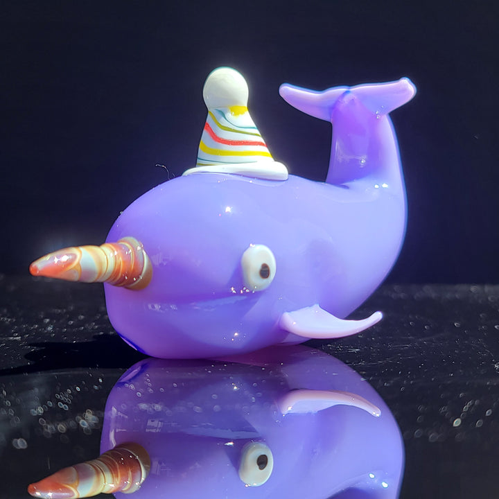 Narwhal Glass PIpe Glass Pipe Dellene Peralta Glass   