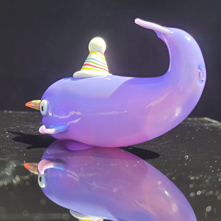 Narwhal Glass PIpe Glass Pipe Dellene Peralta Glass   