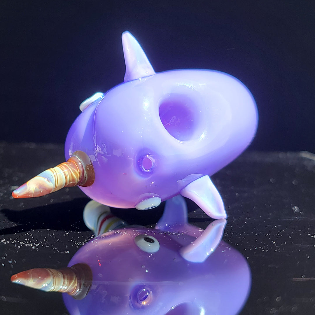 Narwhal Glass PIpe Glass Pipe Dellene Peralta Glass   