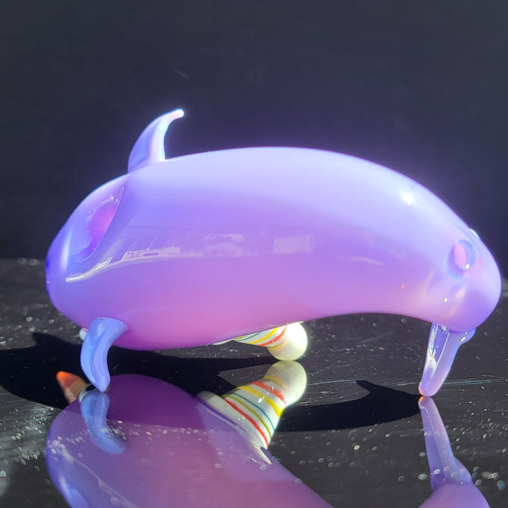 Narwhal Glass PIpe Glass Pipe Dellene Peralta Glass   