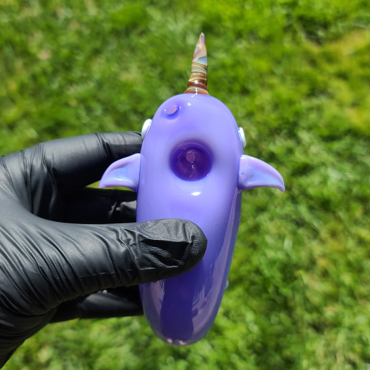 Narwhal Glass PIpe Glass Pipe Dellene Peralta Glass   