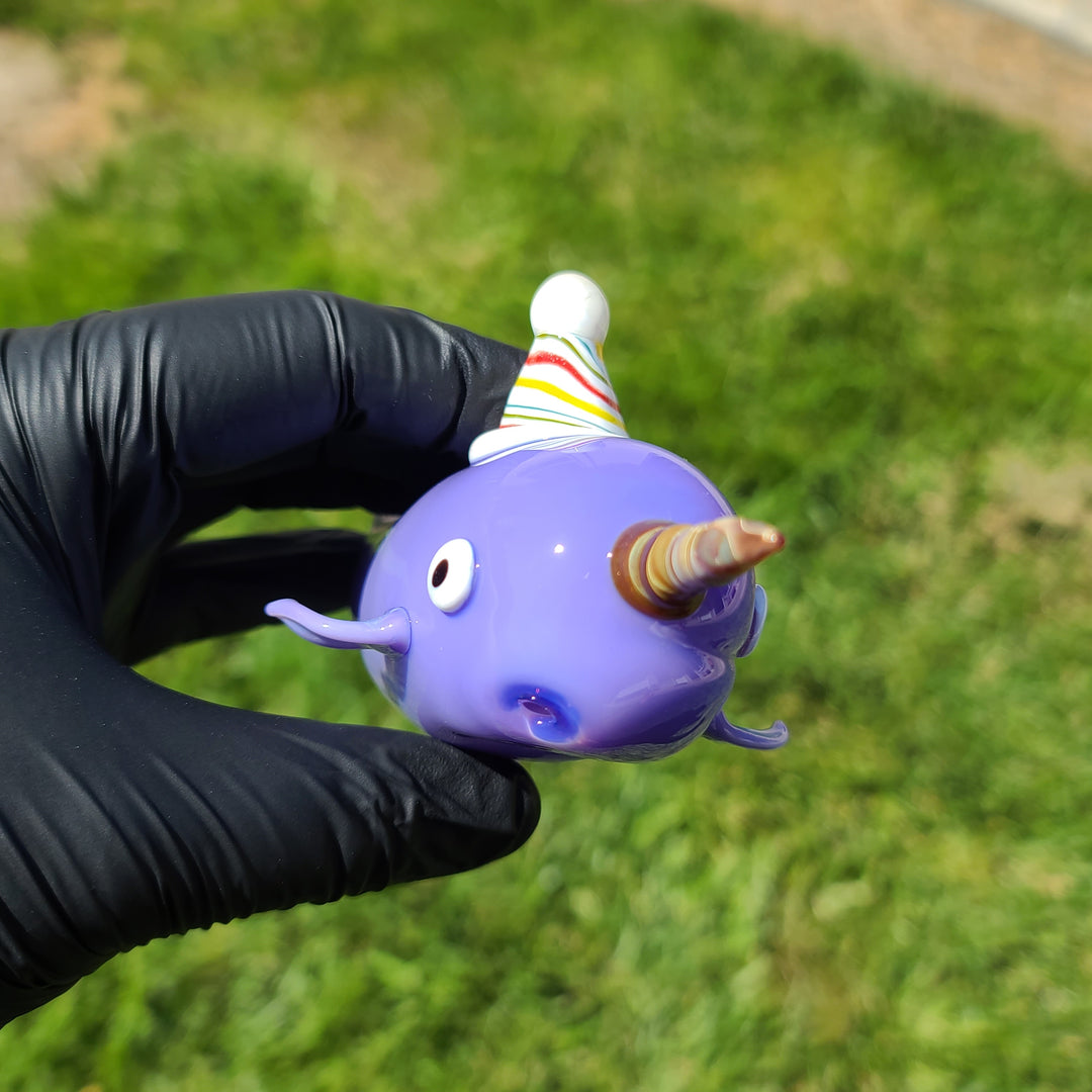 Narwhal Glass PIpe Glass Pipe Dellene Peralta Glass   