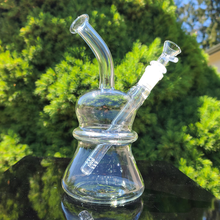 Solid Glass Bubble Top Beaker Bubbler Glass Pipe Solid Glass   