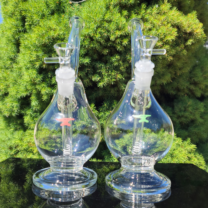 Solid Glass Pear Percolator Glass Pipe Solid Glass   