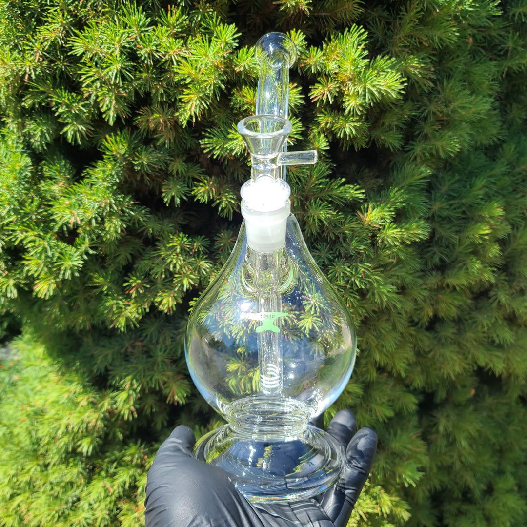 Solid Glass Pear Percolator Glass Pipe Solid Glass   