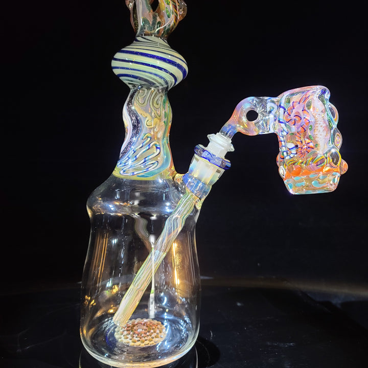 TAKO x Molten Imagination x JHP Collab Old School Bell Bong *SOLD* Glass Pipe Tako Glass   