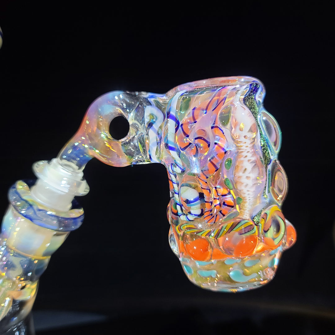 TAKO x Molten Imagination x JHP Collab Old School Bell Bong *SOLD* Glass Pipe Tako Glass   