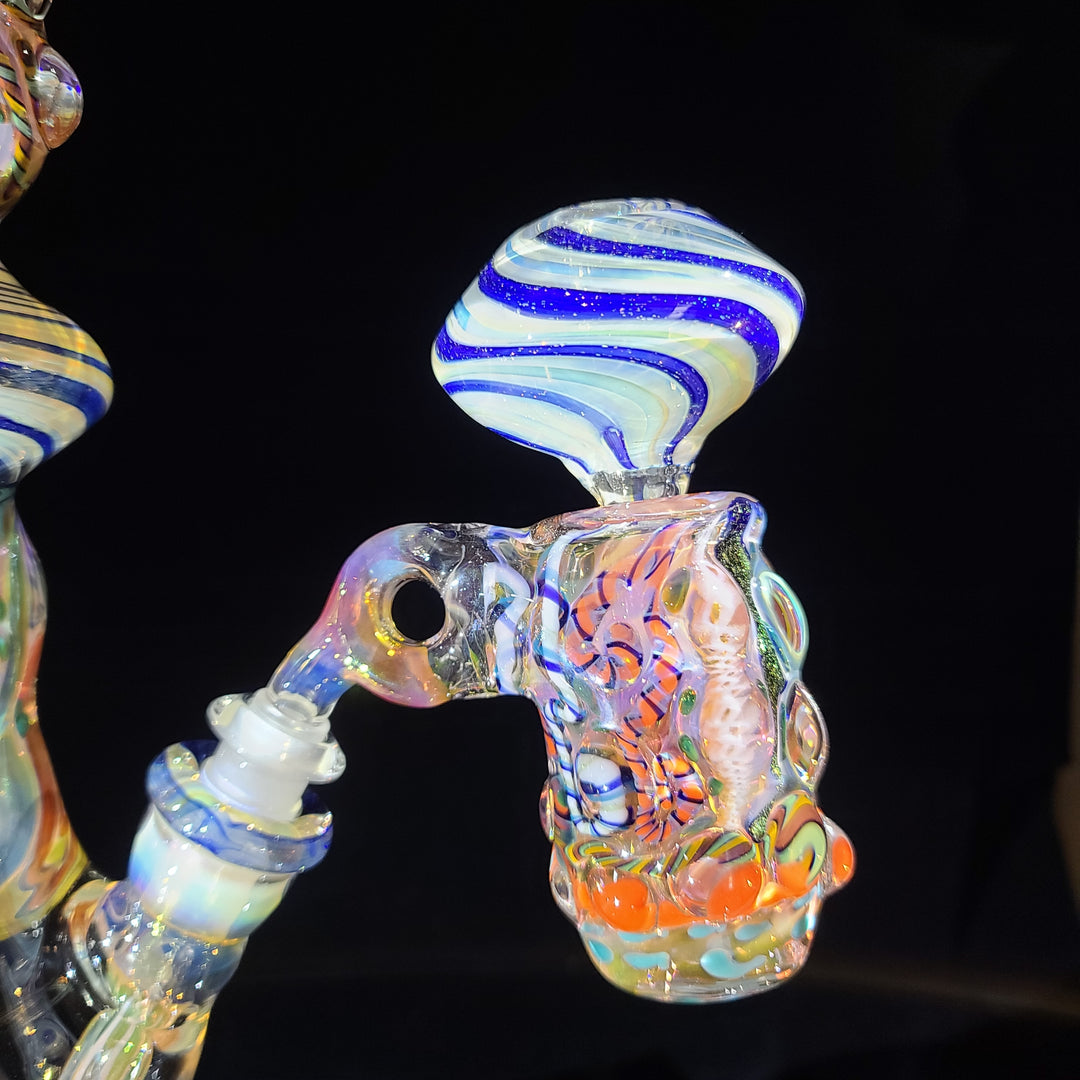 TAKO x Molten Imagination x JHP Collab Old School Bell Bong *SOLD* Glass Pipe Tako Glass   