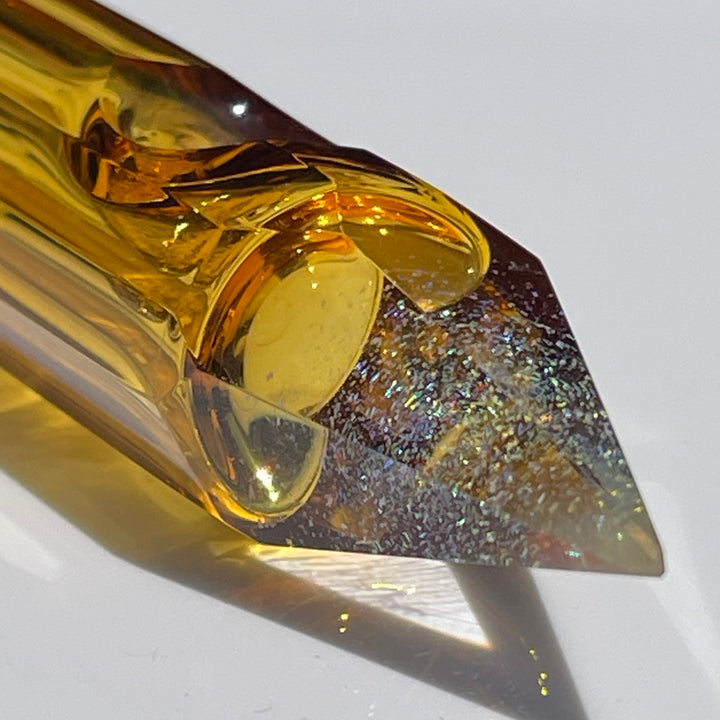 Golden Crystal Glass Pipe Glass Pipe TG   