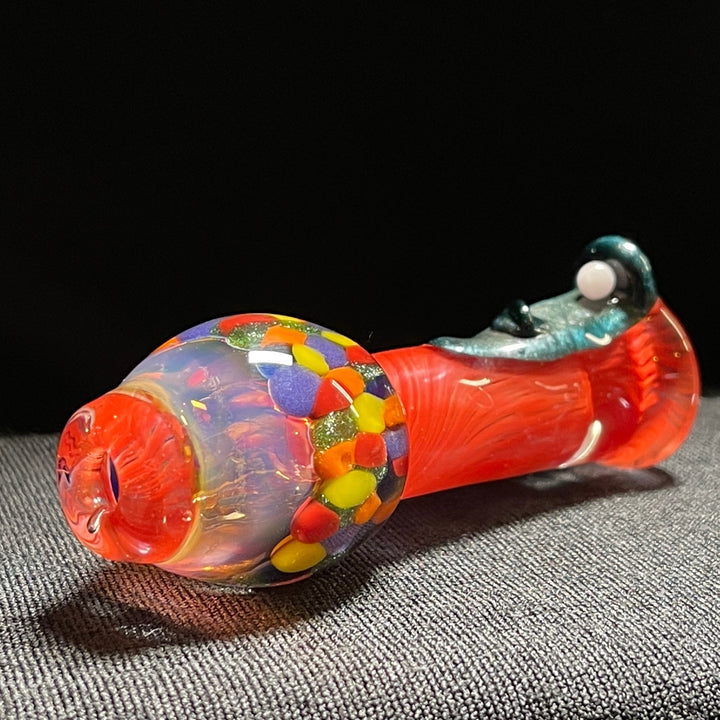 Gumball Chillum Glass Pipe Loco-Motive Glass   