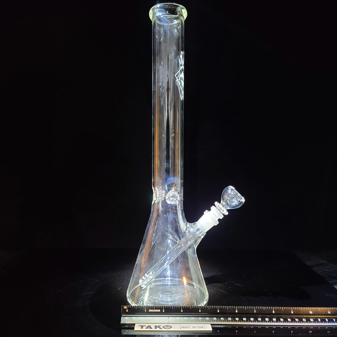 Augy Clear Straight 18" Beaker Bong Glass Pipe Augy Glass   