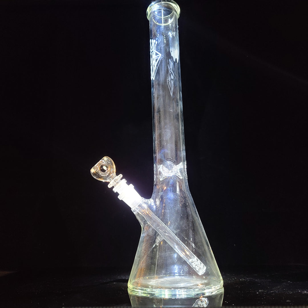 Augy Clear Straight 18" Beaker Bong Glass Pipe Augy Glass   