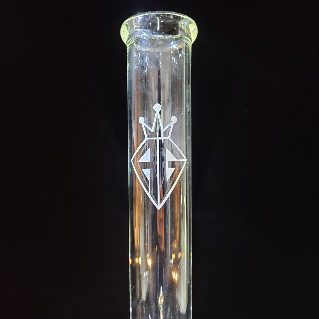 Augy Clear Straight 18" Beaker Bong Glass Pipe Augy Glass   