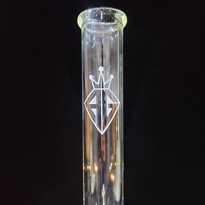 Augy Clear Straight 18" Beaker Bong Glass Pipe Augy Glass   