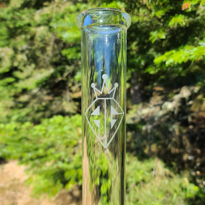 Augy Clear Straight 18" Beaker Bong Glass Pipe Augy Glass   