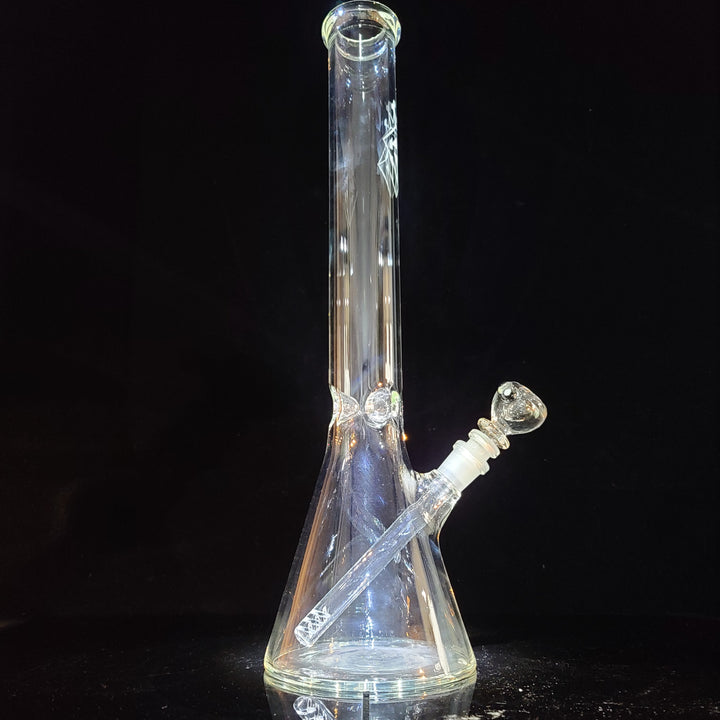 Augy Clear Straight 18" Beaker Bong Glass Pipe Augy Glass   