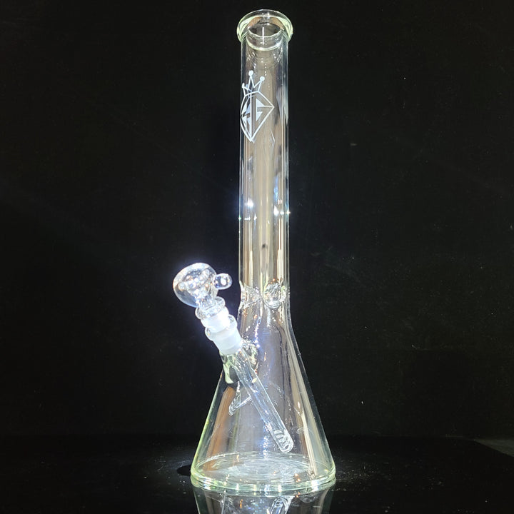 Augy Clear Straight 18" Beaker Bong Glass Pipe Augy Glass   