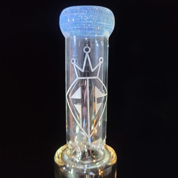 Augy 15" Straight Shower Linework Bong Glass Pipe Augy Glass   