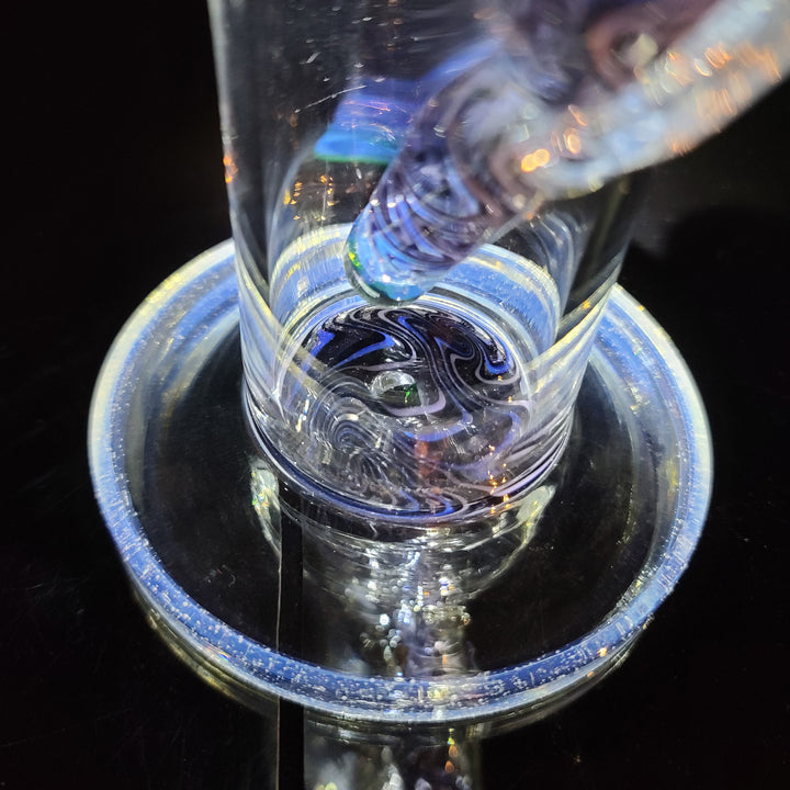 Augy 15" Straight Shower Linework Bong Glass Pipe Augy Glass   