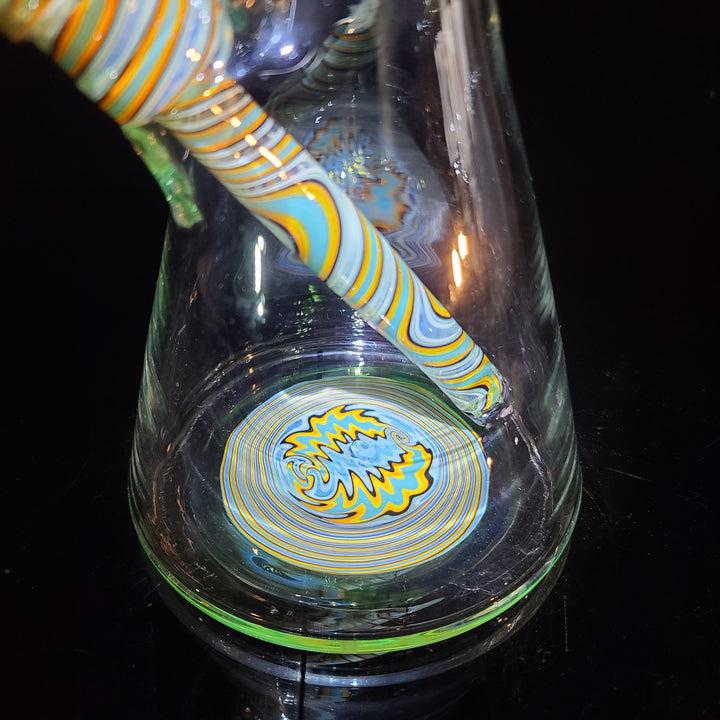 Augy 15" Linework Beaker Bong Glass Pipe Augy Glass   