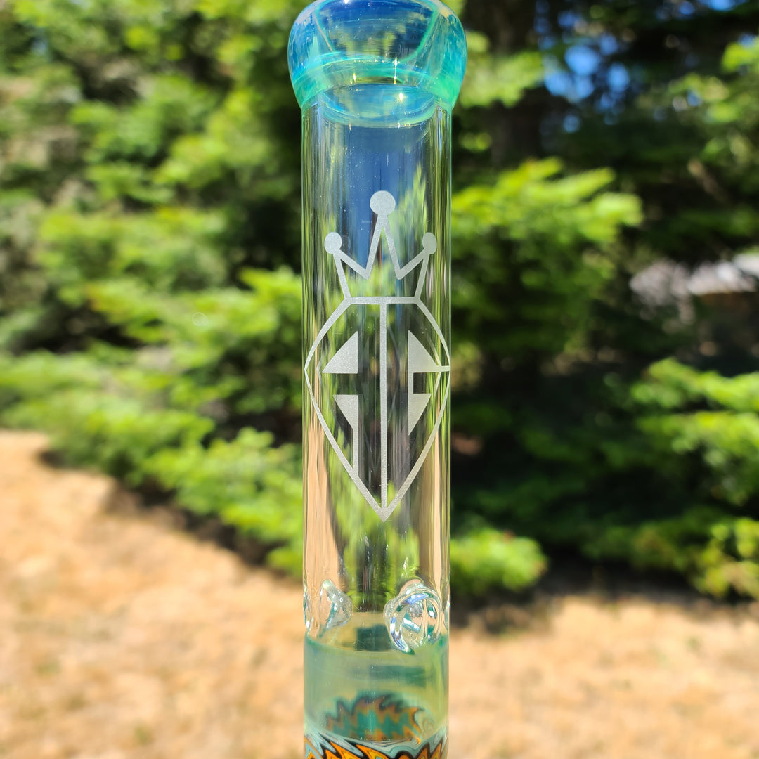 Augy 15" Linework Beaker Bong Glass Pipe Augy Glass   