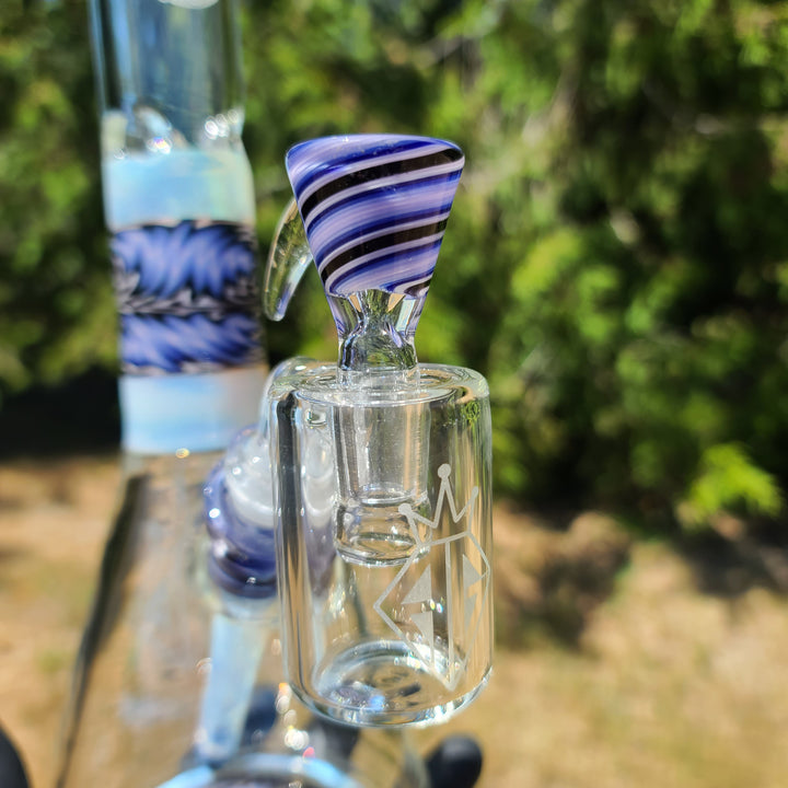 Augy x Tako Collab 15" Linework Beaker Bong Glass Pipe Augy Glass   