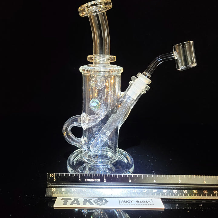 Augy 10 mm Clear Recycler Water Pipe Augy Glass   