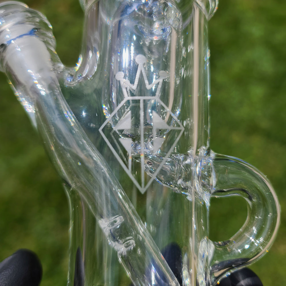 Augy 10 mm Clear Recycler Water Pipe Augy Glass   