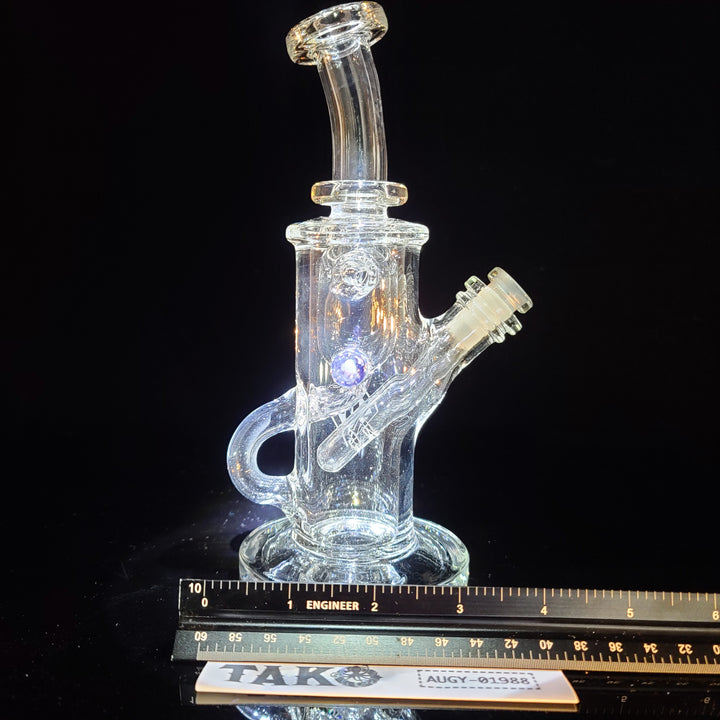 Augy x Tako 10mm Clear Recycler Water Pipe Augy Glass   