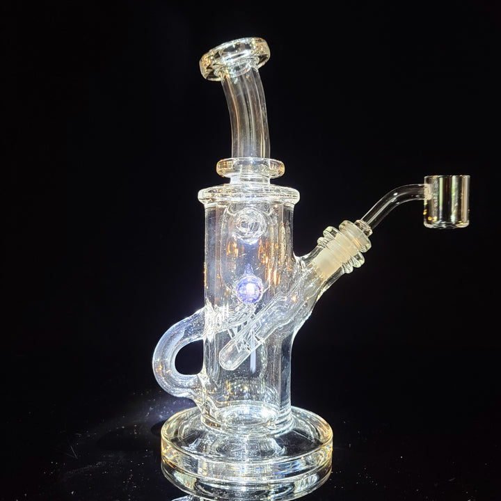 Augy x Tako 10mm Clear Recycler Water Pipe Augy Glass   