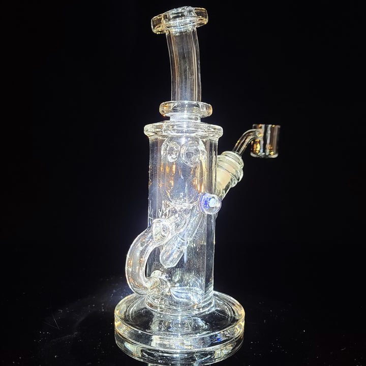 Augy x Tako 10mm Clear Recycler Water Pipe Augy Glass   