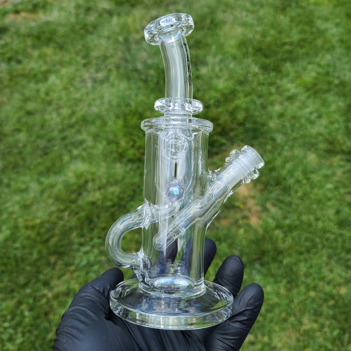 Augy x Tako 10mm Clear Recycler Water Pipe Augy Glass   