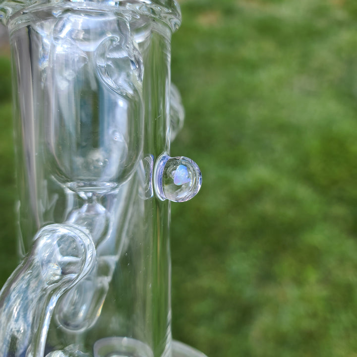 Augy x Tako 10mm Clear Recycler Water Pipe Augy Glass   