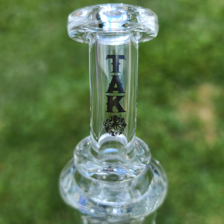 Augy x Tako 10mm Clear Recycler Water Pipe Augy Glass   