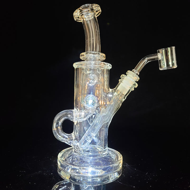 Augy x Tako 10mm Clear Recycler Glass Pipe Augy Glass   