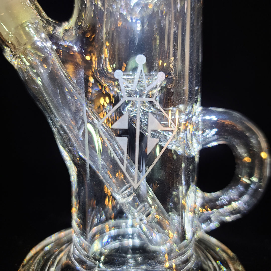 Augy x Tako 10mm Clear Recycler Glass Pipe Augy Glass   