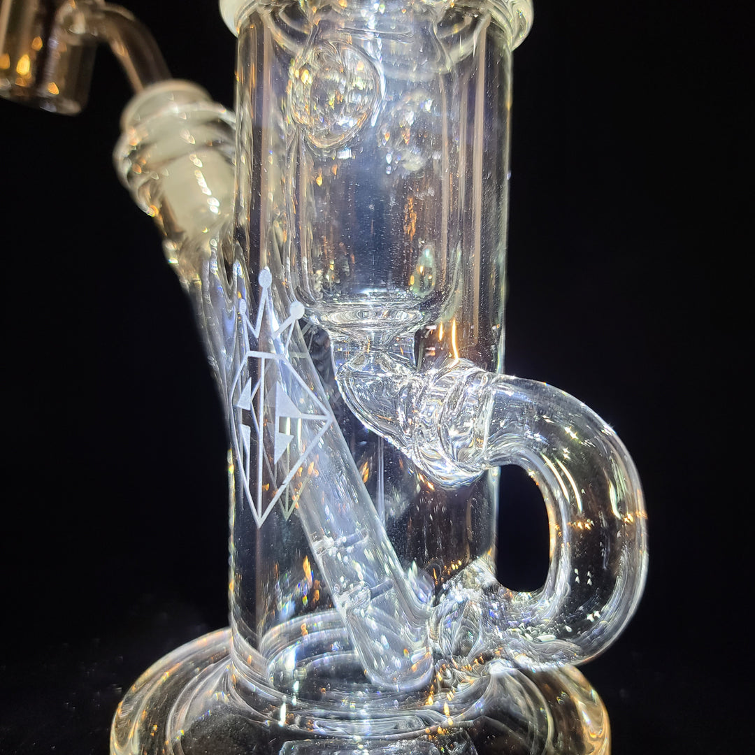 Augy x Tako 10mm Clear Recycler Glass Pipe Augy Glass   